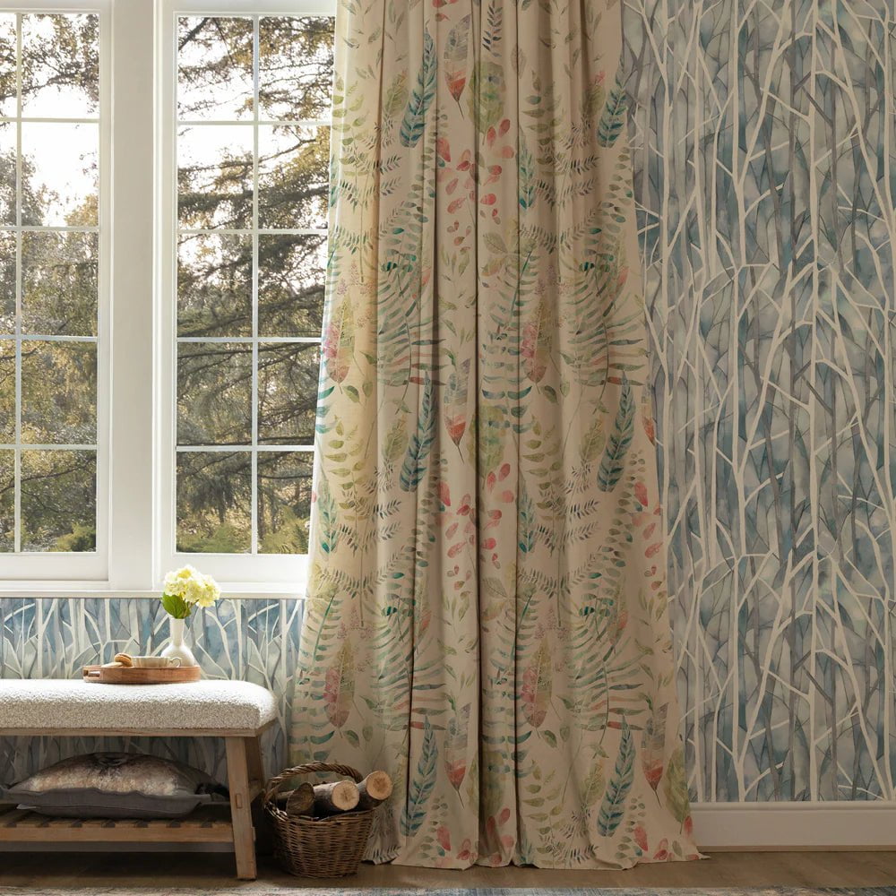 Voyage Maison Voyage Maison Wallpaper Animals Woodbury 1.4m Wide Width Wallpaper (By The Metre) in Skylark