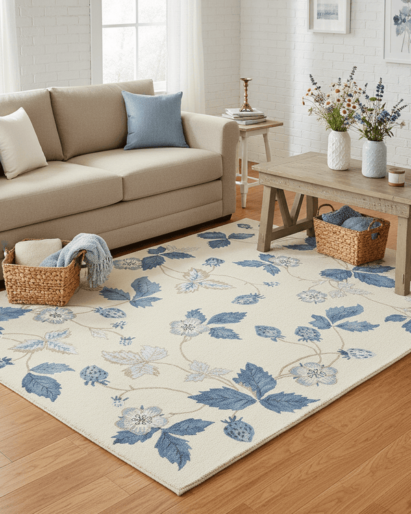 WEDGWOOD WILD STRAWBERRY AREA RUG  by Brink & Campman