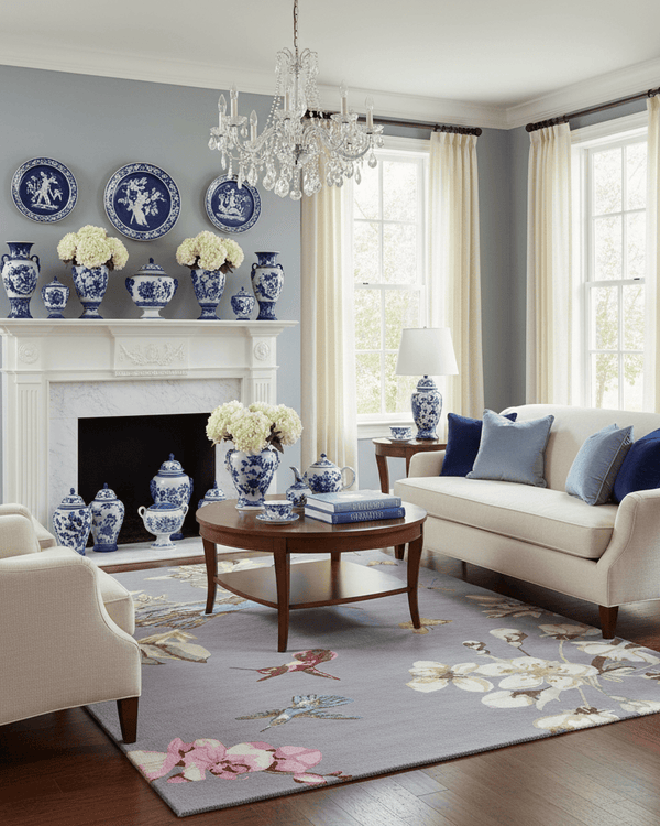 WEDGWOOD HUMMINGBIRD AREA RUG  by Brink & Campman