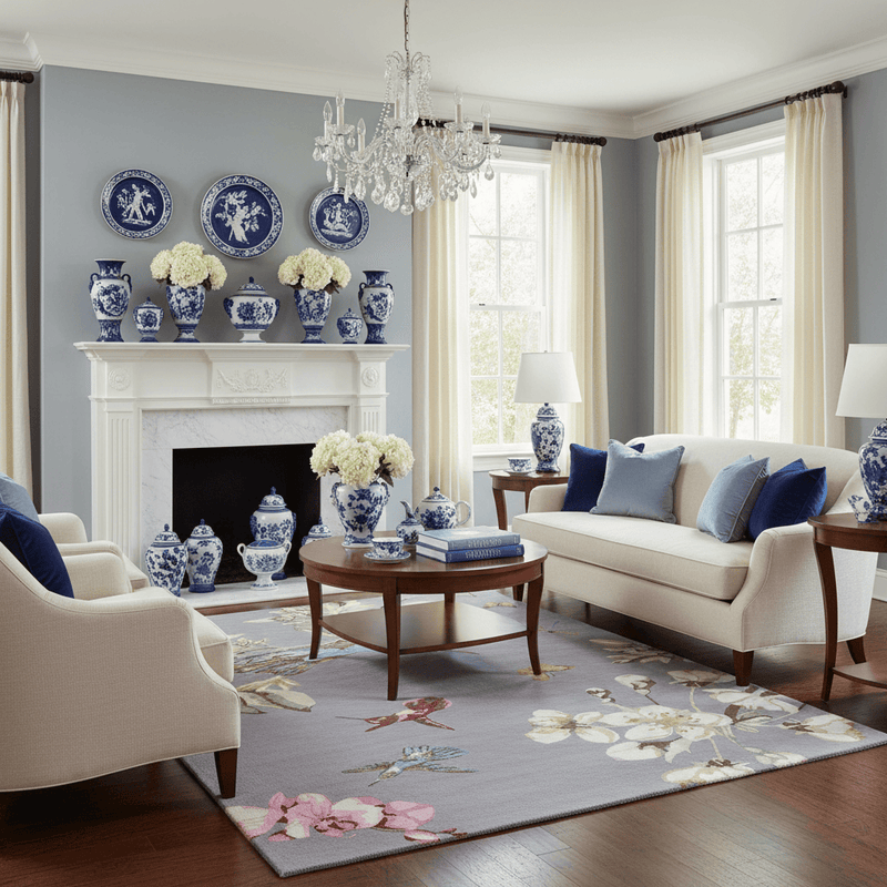 HUMMINGBIRD PURE NEW WOOL RUG by Wedgwood (Brink & Campman)