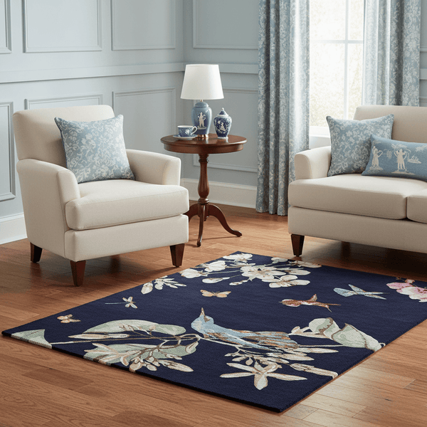 WEDGWOOD HUMMINGBIRD AREA RUG  by Brink & Campman