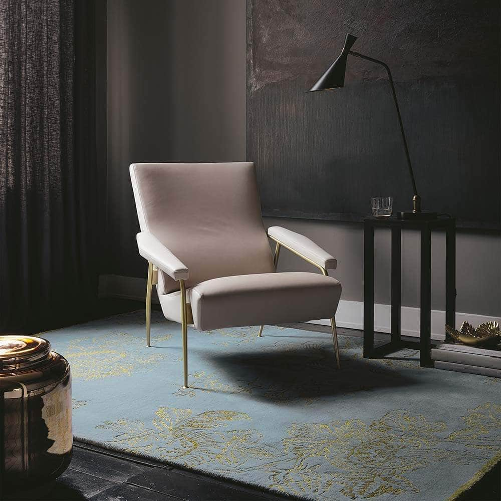 Wedgwood (Brink & Campman) Designer Rugs Wedgwood Tonquin Pure New Wool/Viscose Rug (available in Blue or Charcoal) by Brink & Campman