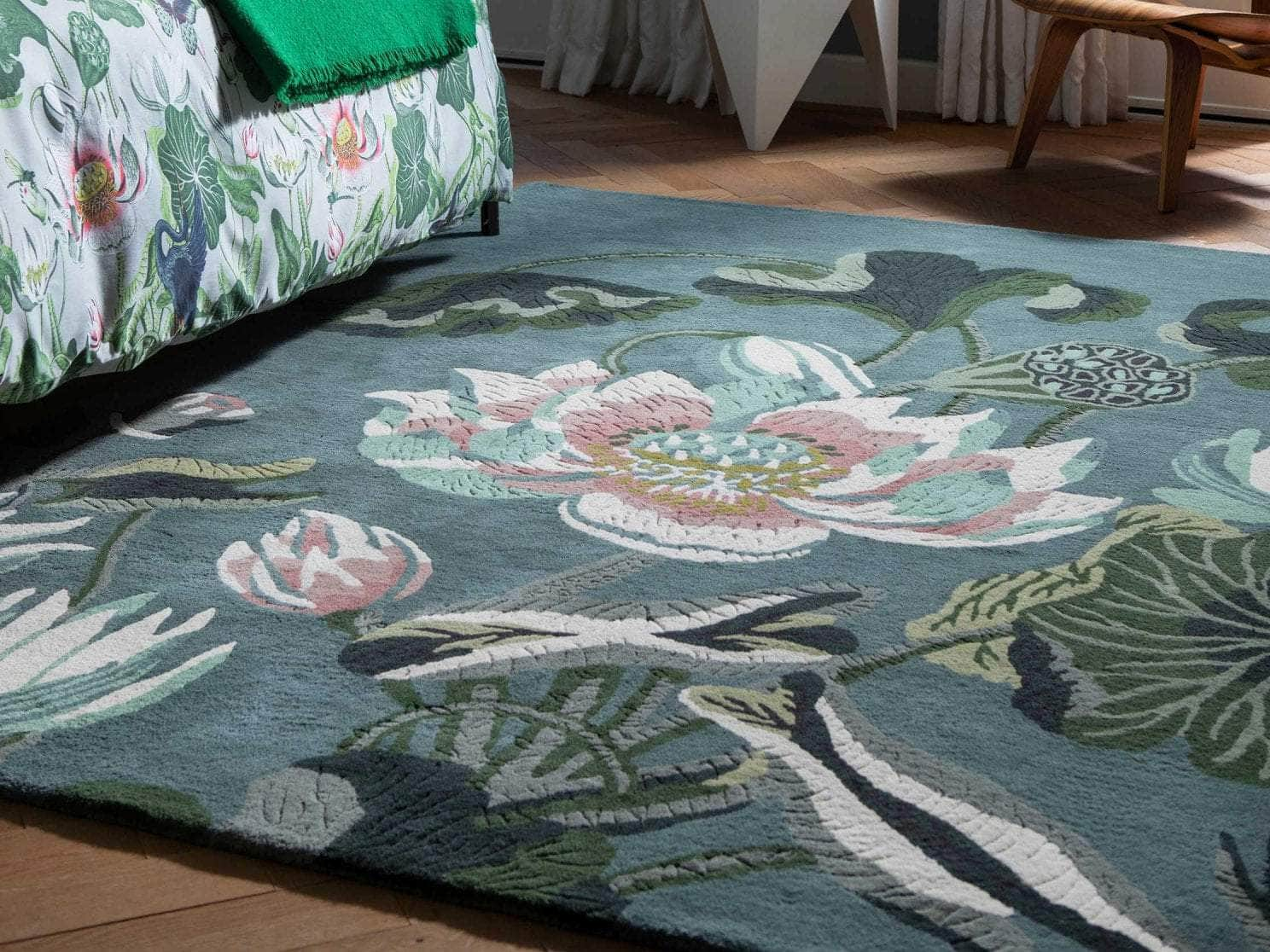 Wedgwood (Brink & Campman) Designer Rugs Wedgwood Waterlily Pure New Wool Rug (available in 2 colours) by Brink & Campman