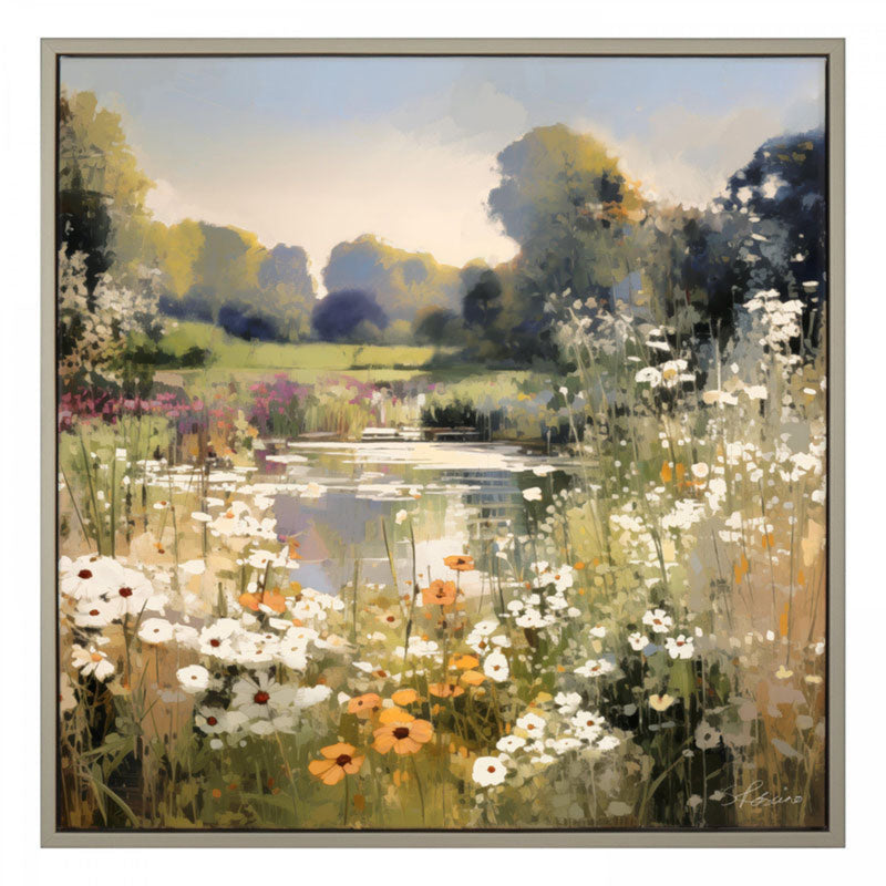 WILDFLOWER REFLECTIONS FRAMED CANVAS Curated by simply Hazel