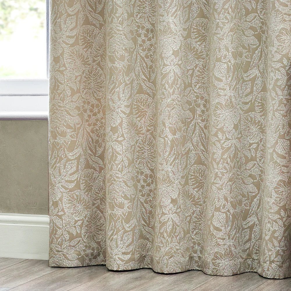 Wylder Curtains Bali Eyelet Curtains in Natural (229cm x 229cm)