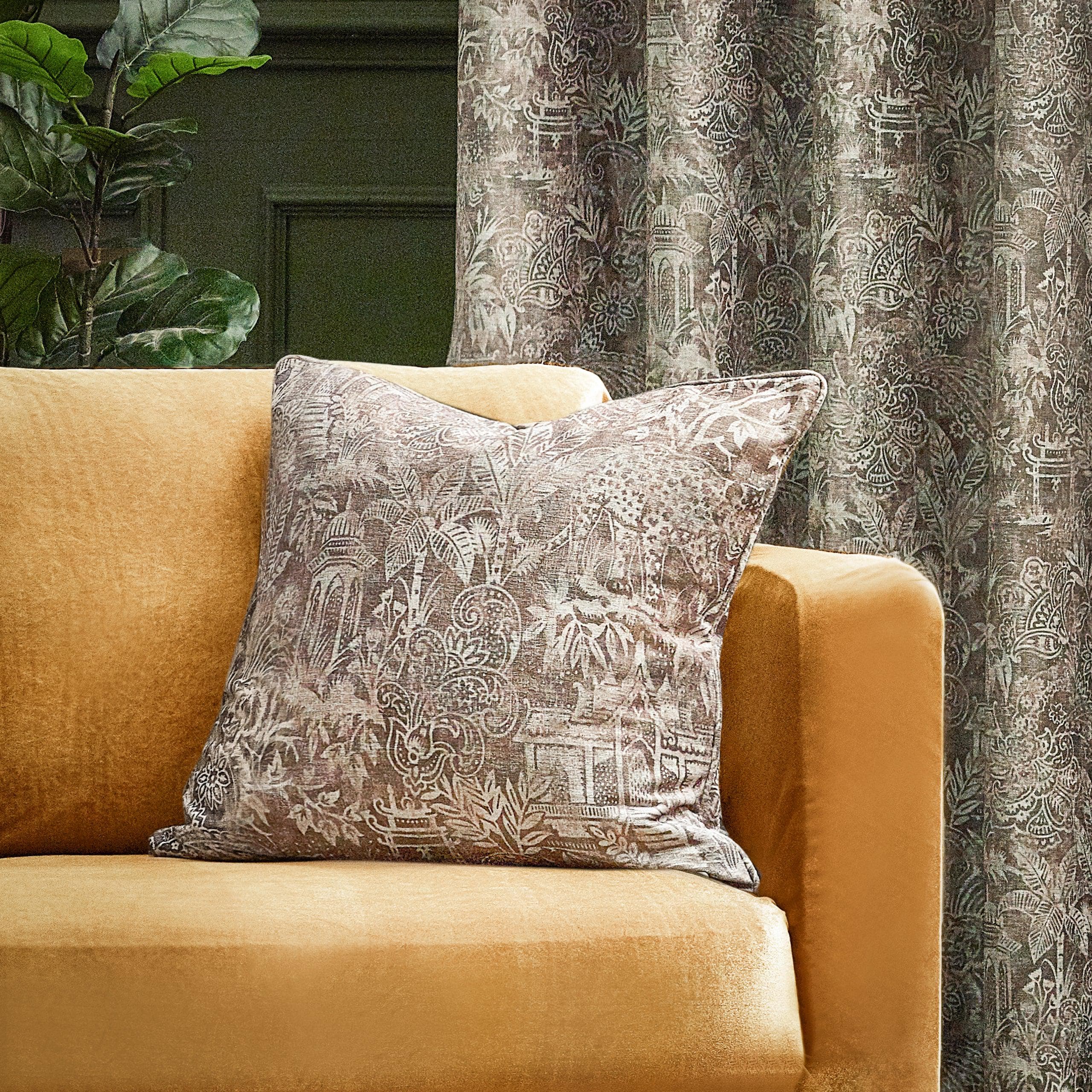 Wylder Cushions Linen Bengal feather filled Cushion 50x50cm (4 colours to choose from)