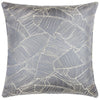 Wylder Cushions Seymour Embroidered Woven Jacquard Piped Cushion Storm Blue