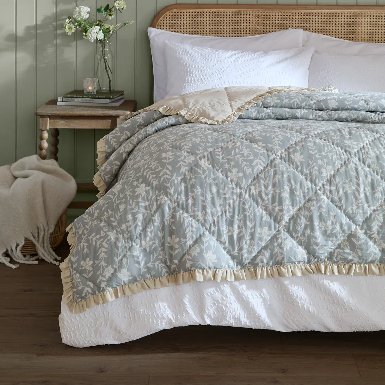Wylder (Riva Home) Bedspread AMELIA 100% COTTON QUILTED BEDSPREAD by Wylder