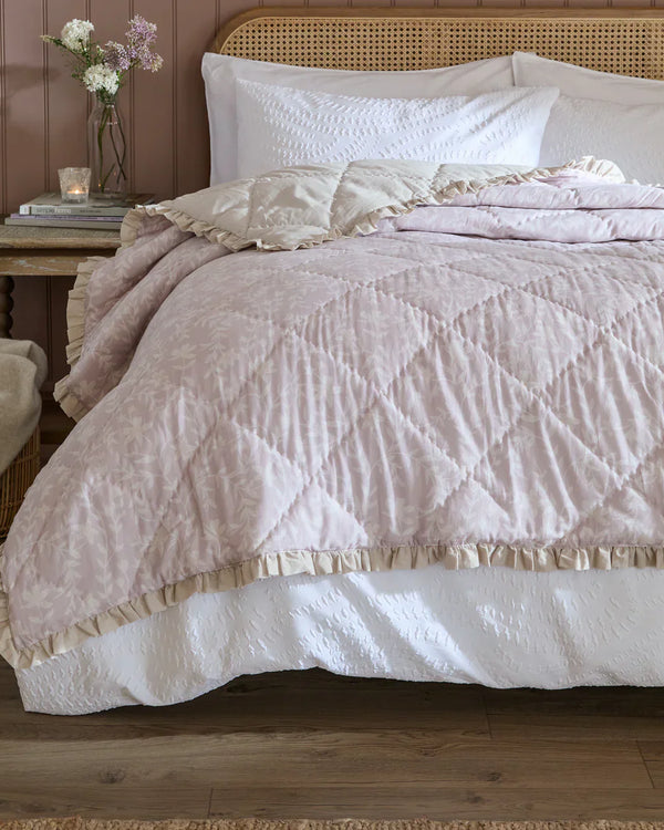 AMELIA 100% COTTON QUILTED BEDSPREAD by Wylder