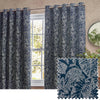 Wylder (Riva Home) Curtains Bali Eyelet Curtains in Midnight (229cm x 229cm)