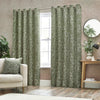 Wylder (Riva Home) Curtains Bali Eyelet Curtains in Olive (229cm x 229cm)