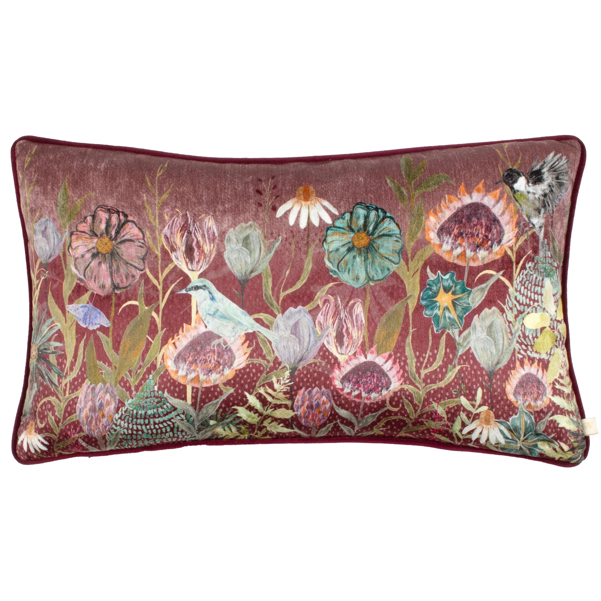 Wylder (Riva Home) Cushions Meadow Bloom Blossom Garden Cushion – Mauve by Wylder Nature