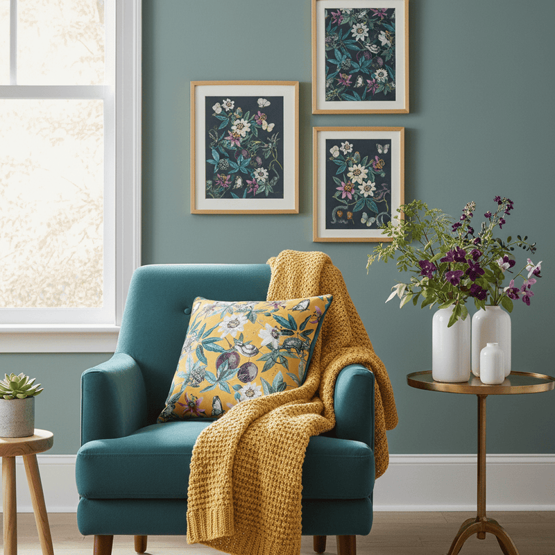Premium Wild Passion feather filled Creatures Cushion Yellow by Wylder