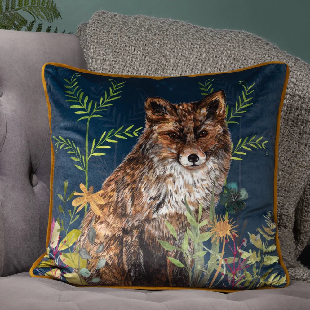 Wylder (Riva Home) Cushions Willow Fox Cushion in Midnight