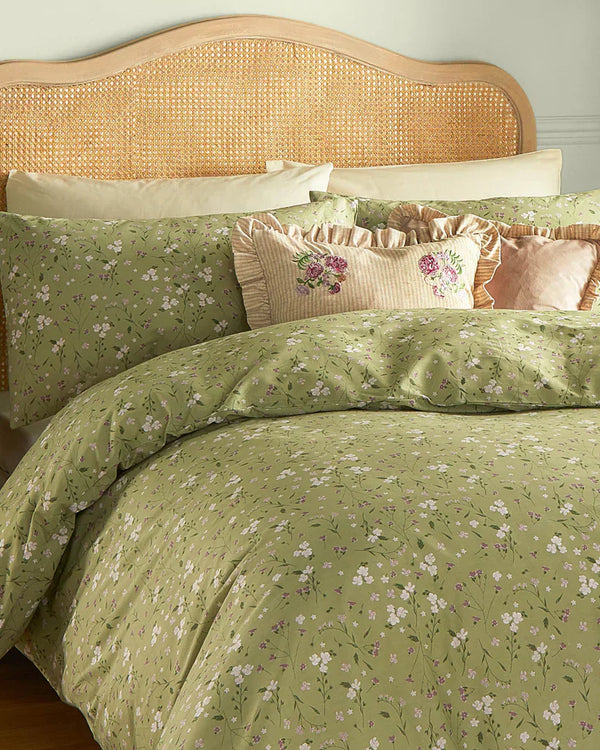 BRONTE PRINTED FLORAL DUVET COVER SET  by Wylder Nature