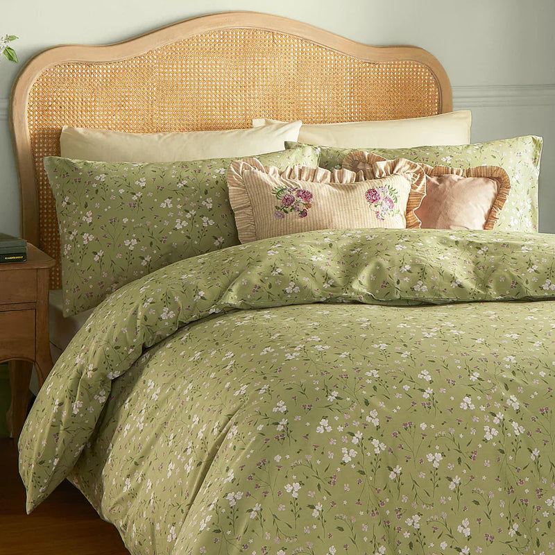 BRONTE PRINTED FLORAL DUVET COVER SET  by Wylder Nature