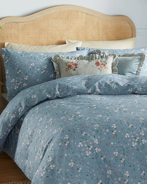 BRONTE PRINTED FLORAL DUVET COVER SET  by Wylder Nature