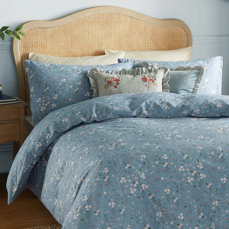 BRONTE PRINTED FLORAL DUVET COVER SET  by Wylder Nature