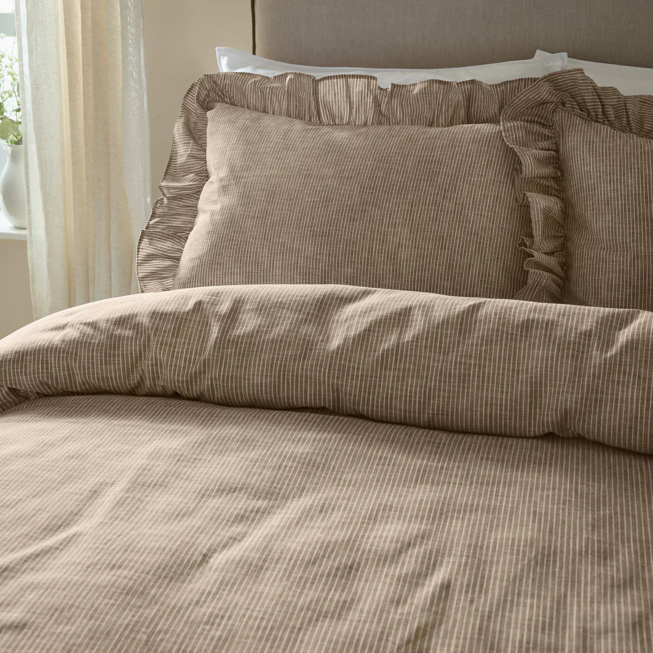 Wylder (Riva Home) Duvet Cover set MARGOT 100% COTTON DUVET COVER SET MOLE by Wylder