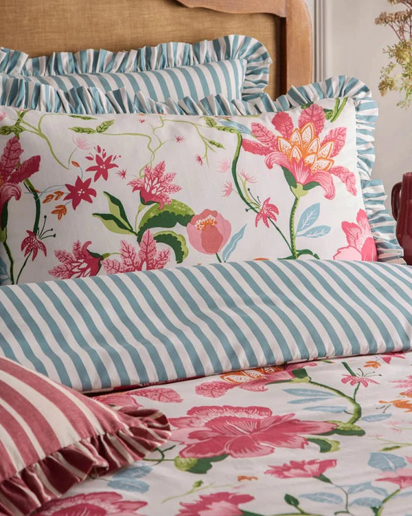 Wylder Nature Claudia Floral Ruffle Duvet Cover Set Multicolour