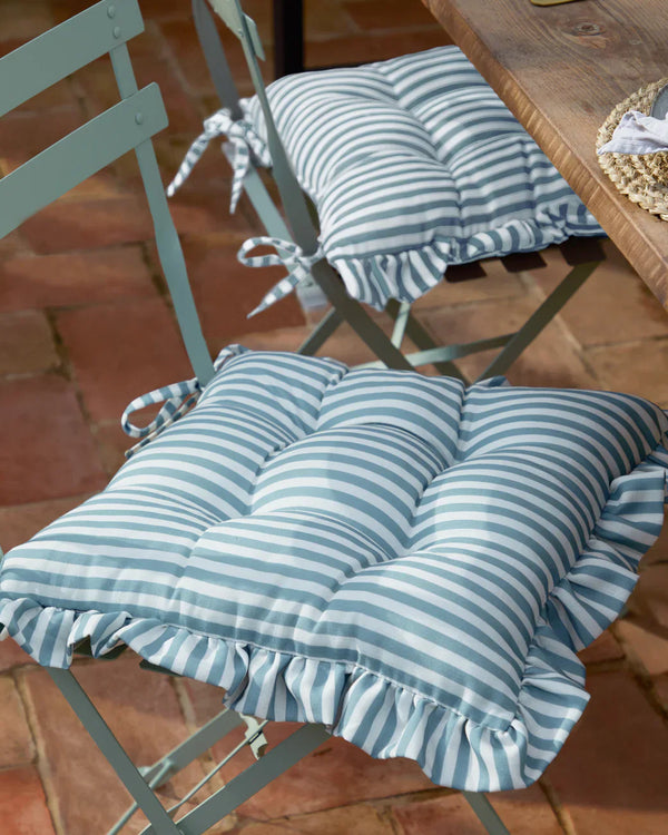 MILLIE RUFFLE 2 PACK INDOOR/OUTDOOR SEAT PADS by Wylder