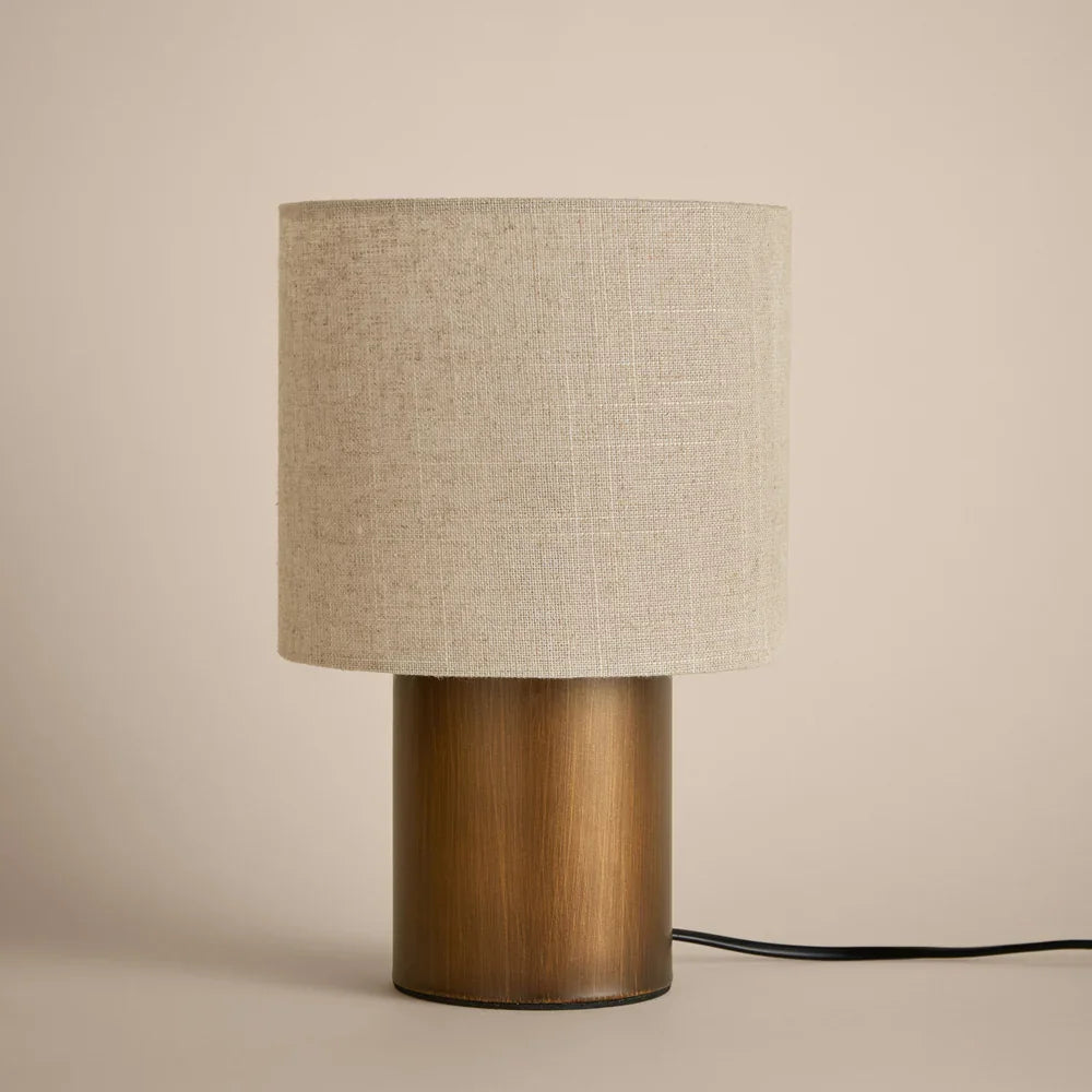 Yard (Riva Home) Antique Brass / Wired FINN TABLE LAMP – AGED BRASS, ESPRESSO BROWN, OLIVE &amp; SANDSTONE by Yard