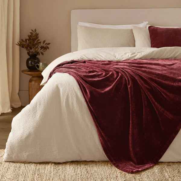 HEAVY CHENILLE VELVET THROW by Yard