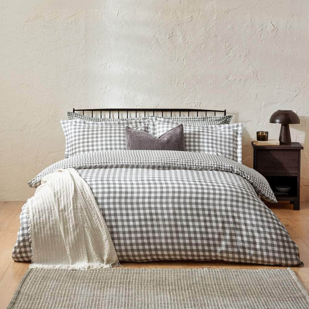 Yard (Riva Home) Bedspread Yard Barton Check Reversible Duvet Cover Set (available in 6 stunning colours)