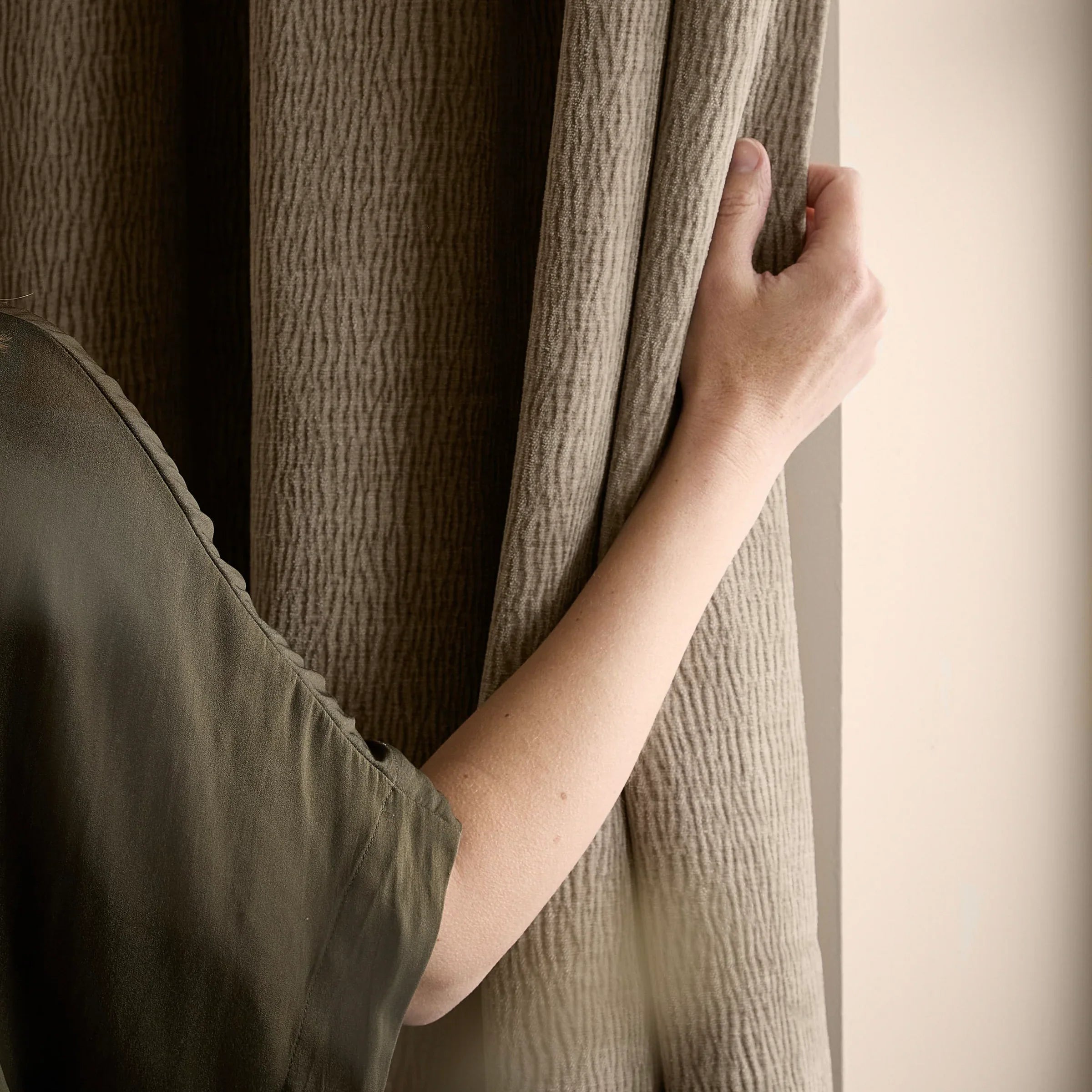 Yard (Riva Home) Curtains HEATH WASHED VELVET FULLY LINED CURTAINS by Yard