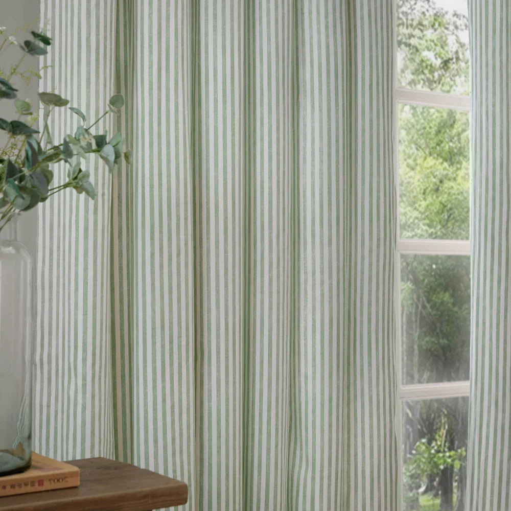 Yard (Riva Home) Curtains HEBDEN STRIPED 100% COTTON CURTAINS Eyelet by Furn