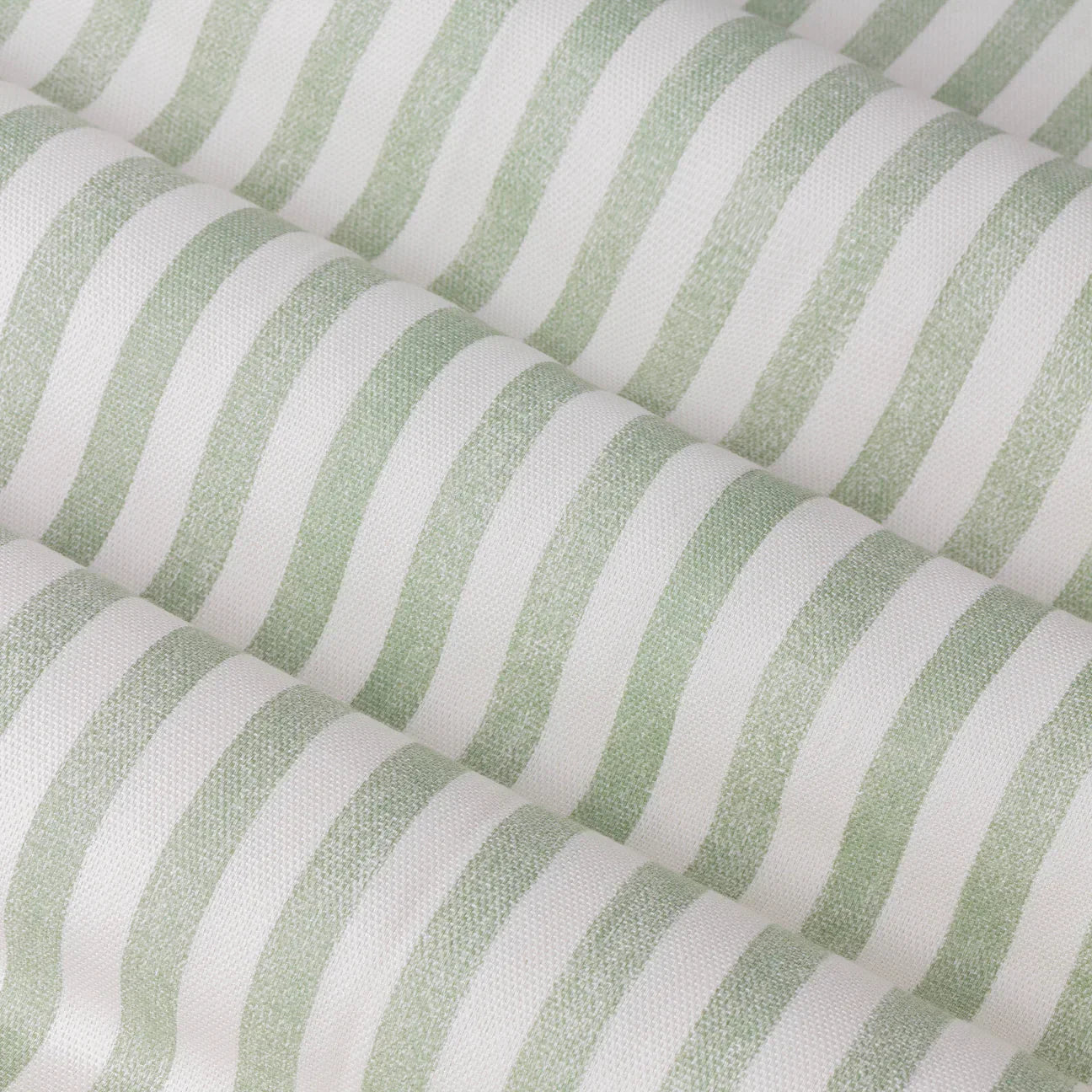 Yard (Riva Home) Curtains HEBDEN STRIPED 100% COTTON LINED CURTAINS EUCALYPTUS by Yard