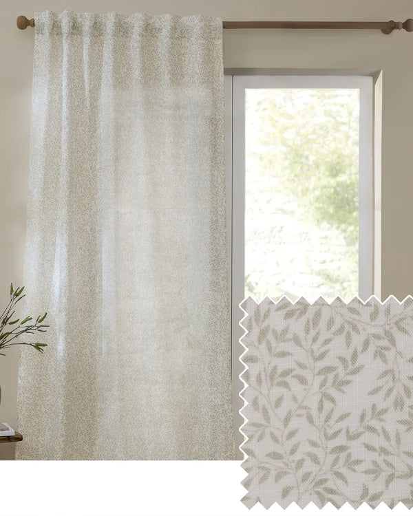 PERRIE LEAF SHEER WOVEN CURTAIN PANEL
by Yard