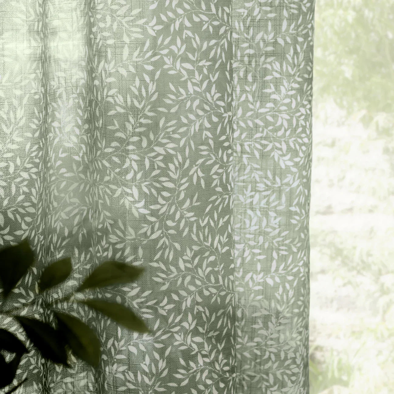 Yard (Riva Home) Curtains PERRIE LEAF SHEER WOVEN CURTAIN PANEL
by Yard
