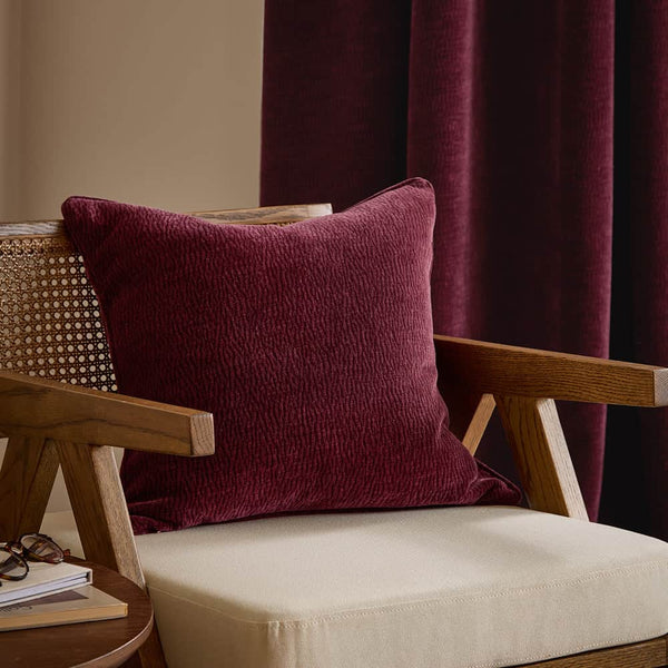 HEATH WASHED VELVET TEXTURED CUSHION – FEATHER FILLED by Yard