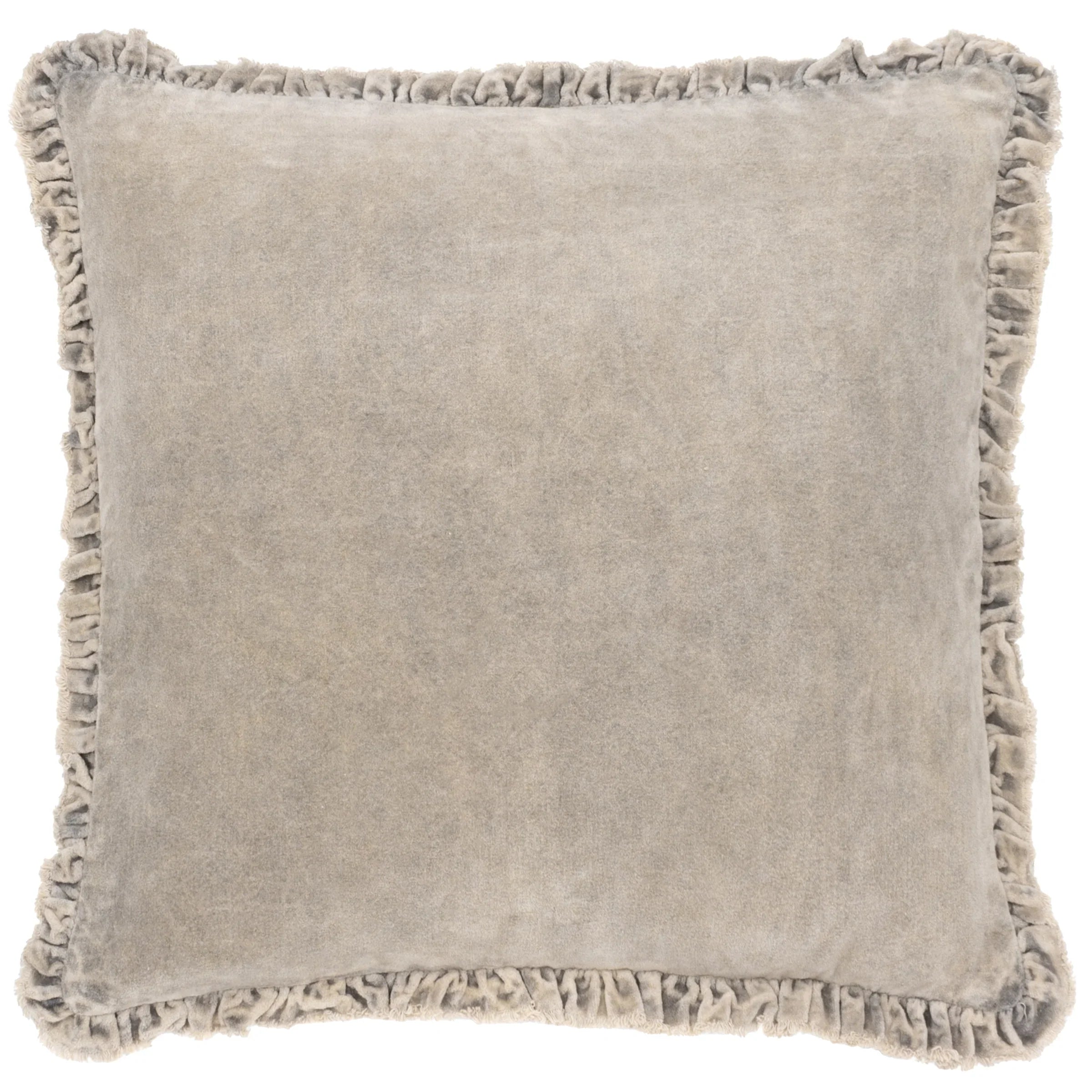 Yard (Riva Home) Cushions BERTIE WASHED COTTON VELVET CUSHION by Yard