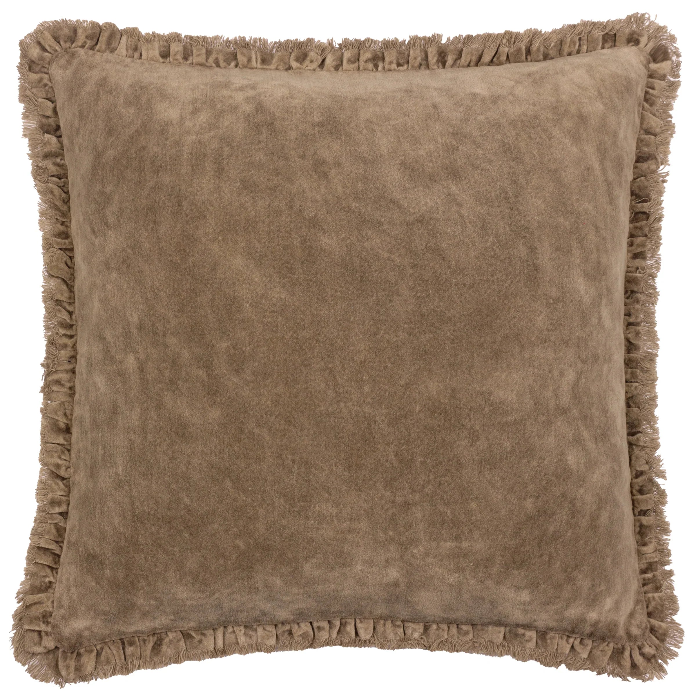 Yard (Riva Home) Cushions BERTIE WASHED COTTON VELVET CUSHION by Yard