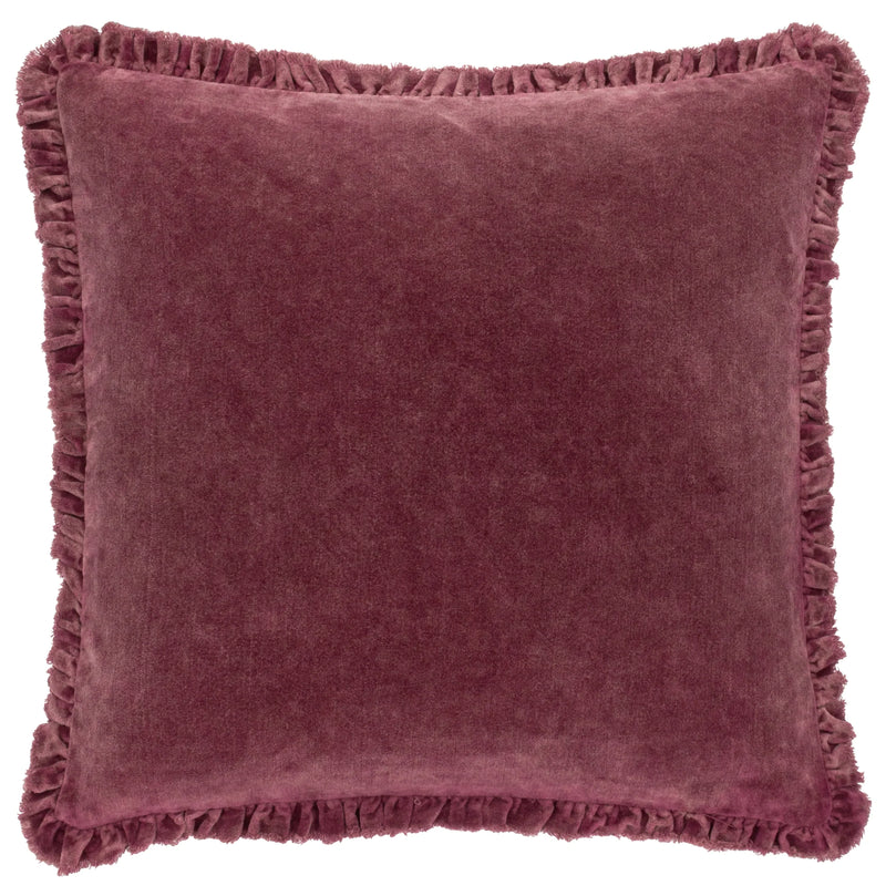 BERTIE WASHED COTTON VELVET CUSHION by Yard