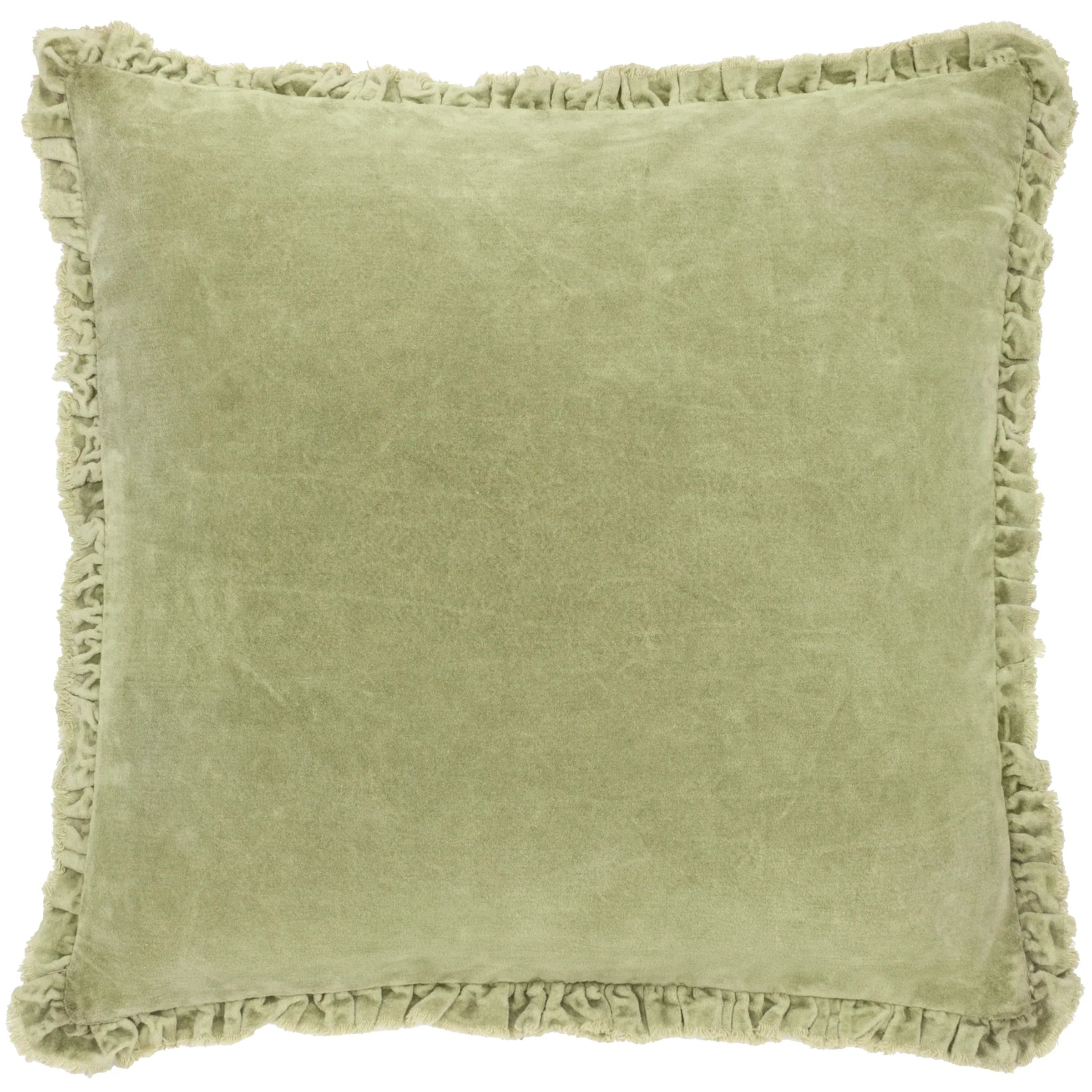 Yard (Riva Home) Cushions BERTIE WASHED COTTON VELVET CUSHION by Yard