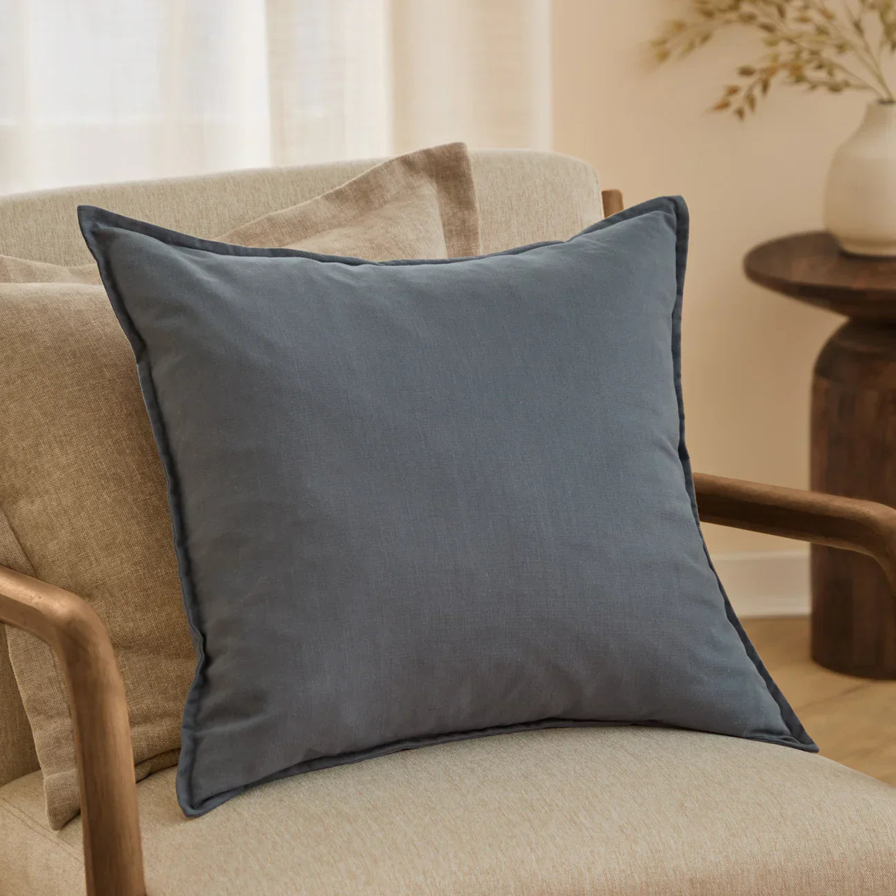 Yard (Riva Home) Cushions Denim SLUB COTTON CUSHION by Yard