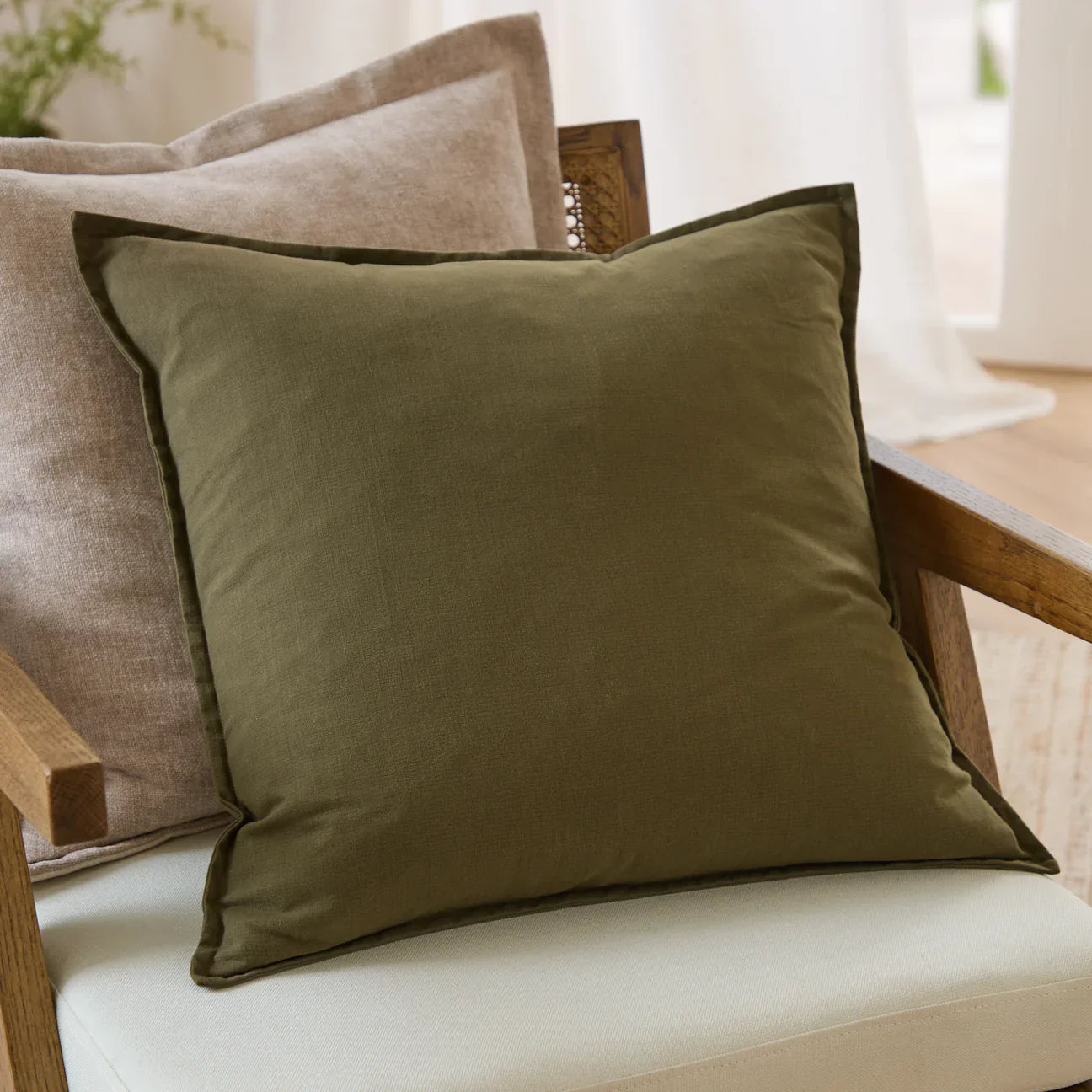 Yard (Riva Home) Cushions Lichen SLUB COTTON CUSHION by Yard