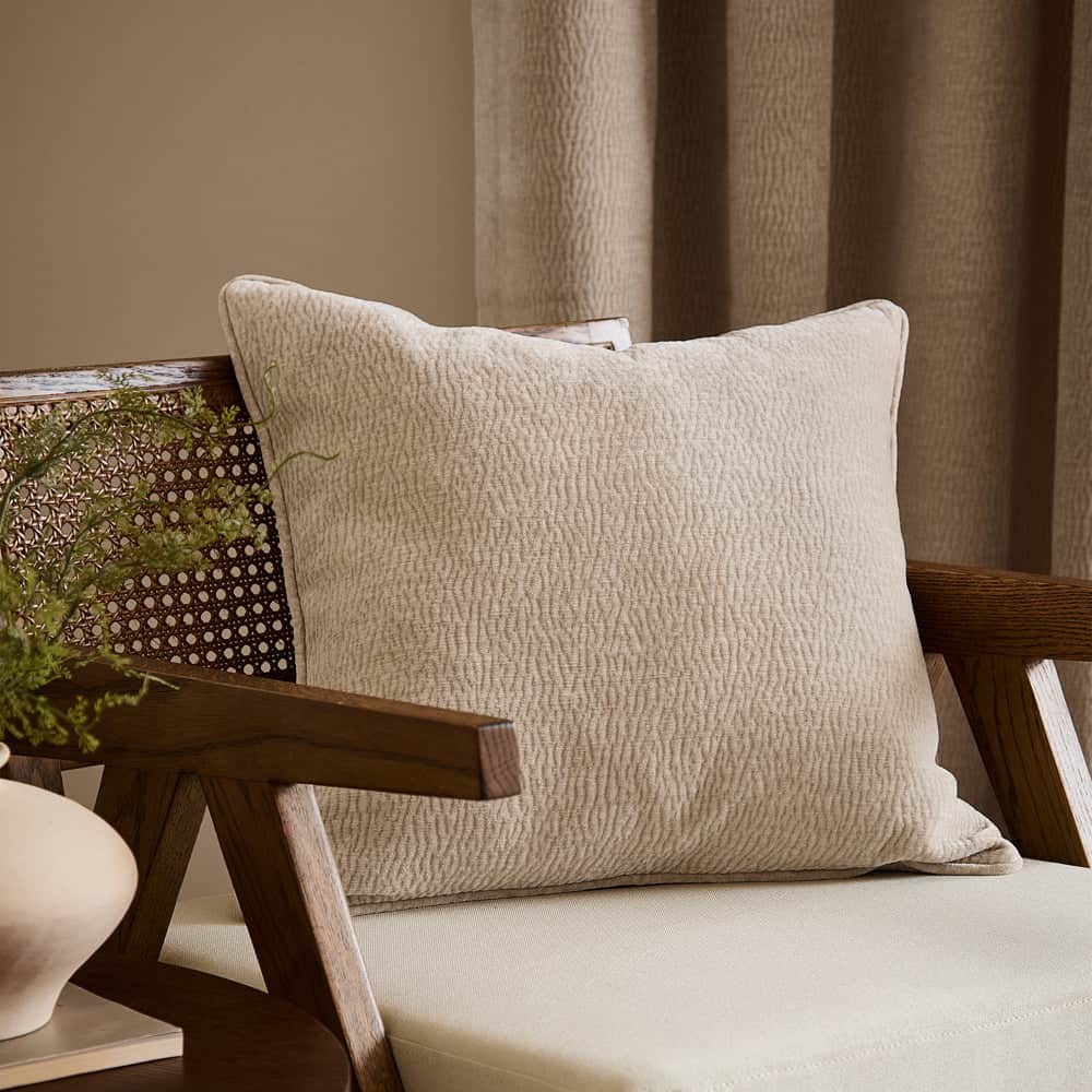 Yard (Riva Home) Cushions Linen HEATH WASHED VELVET TEXTURED CUSHION – FEATHER FILLED by Yard