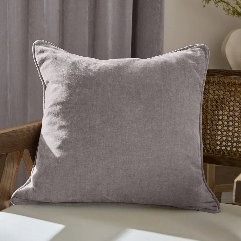 Yard (Riva Home) Cushions Mauve HEAVY CHENILLE PIPED CUSHION (12 colours available)  by Yard