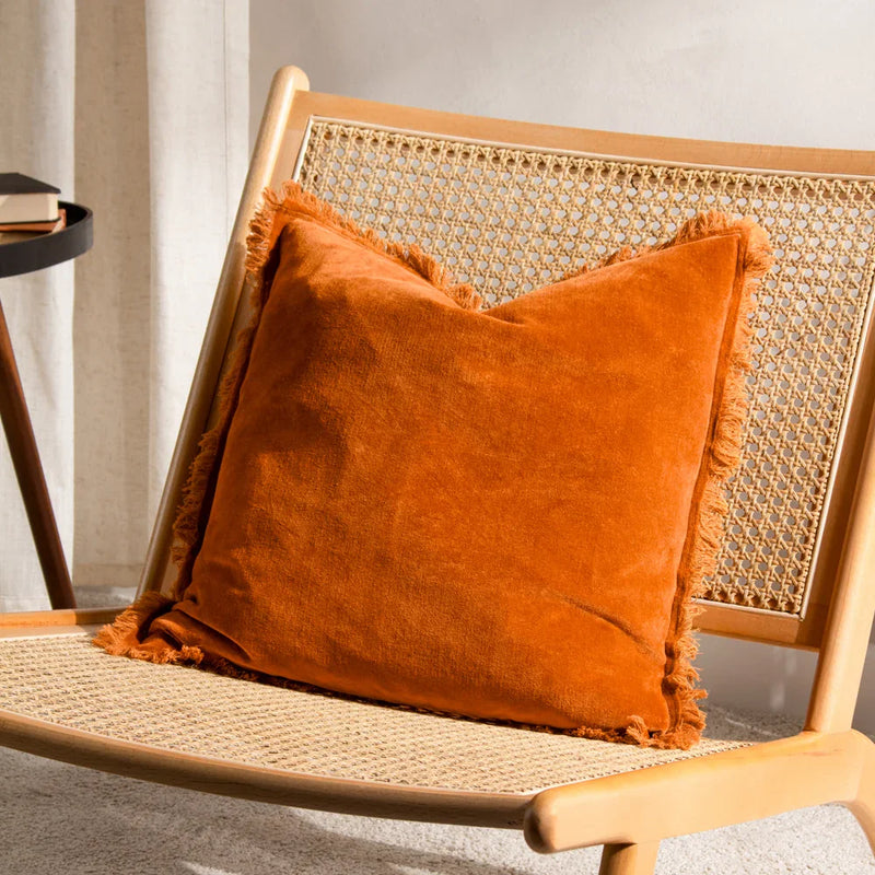 JAYE COTTON VELVET CUSHION by Yard