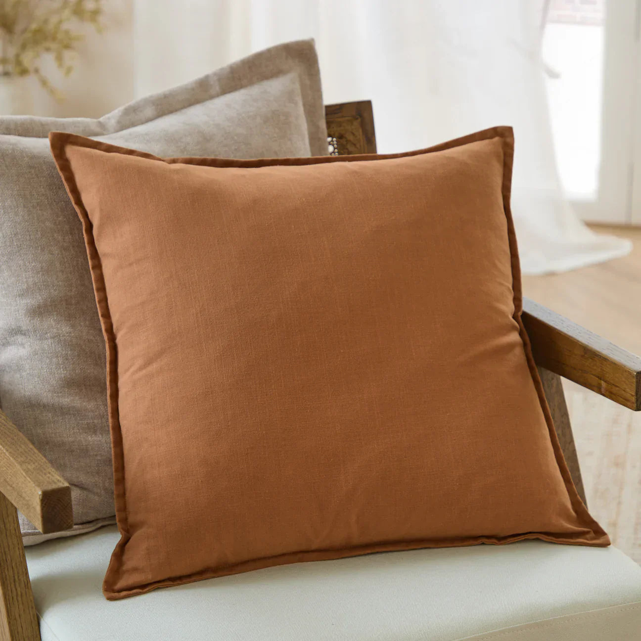 Yard (Riva Home) Cushions Toffee SLUB COTTON CUSHION by Yard