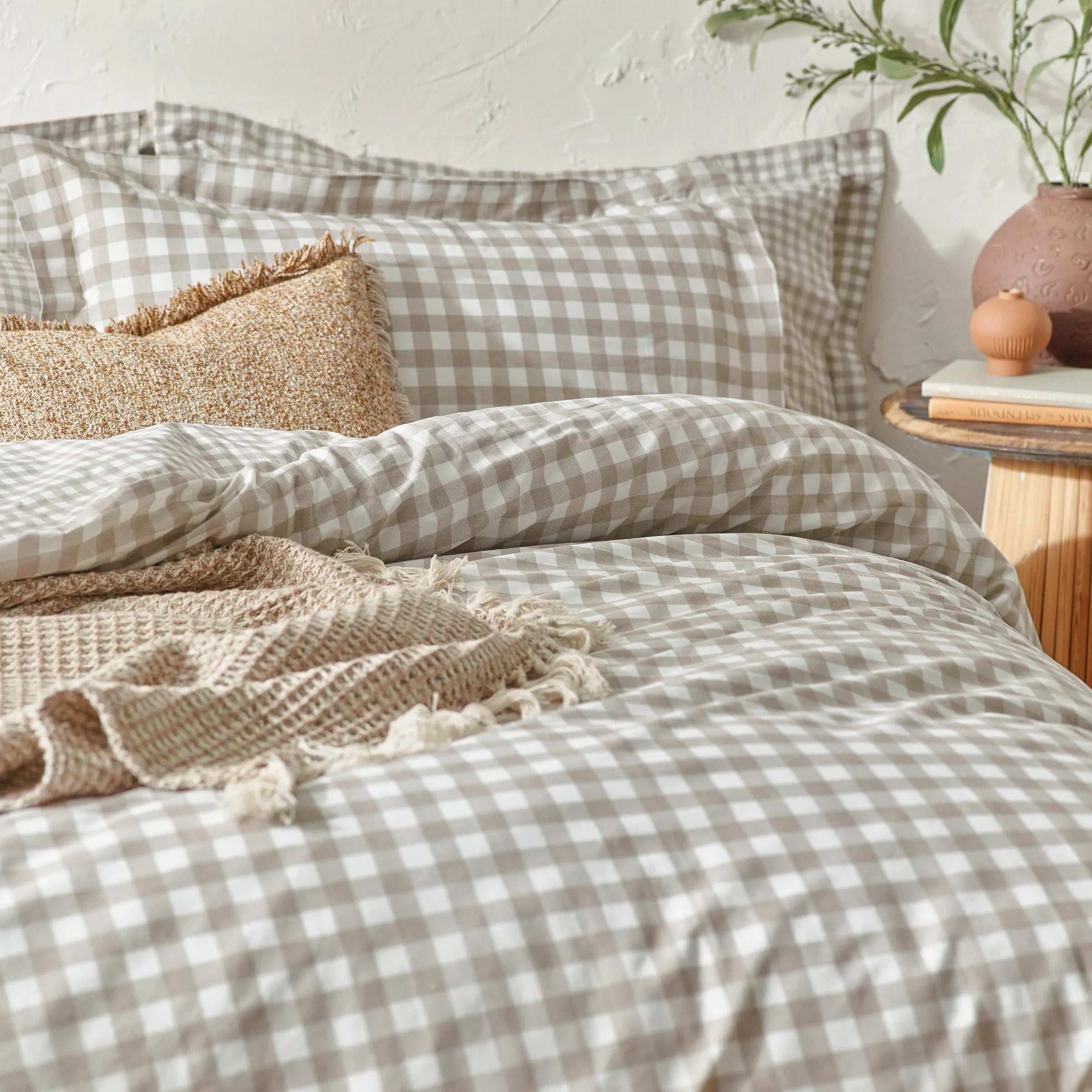 Yard (Riva Home) Duvet Cover set BARTON GINGHAM CHECK DUVET COVER SET by Yard.