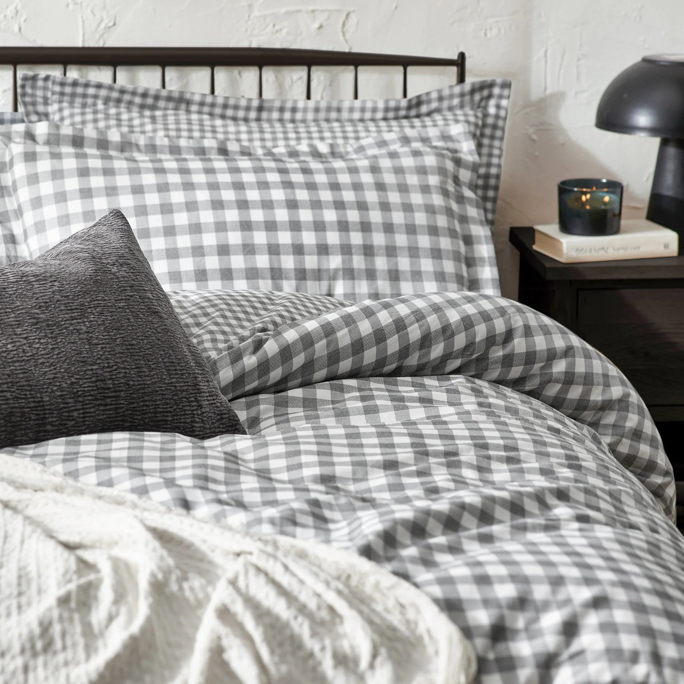 Yard (Riva Home) Duvet Cover set BARTON GINGHAM CHECK DUVET COVER SET by Yard.