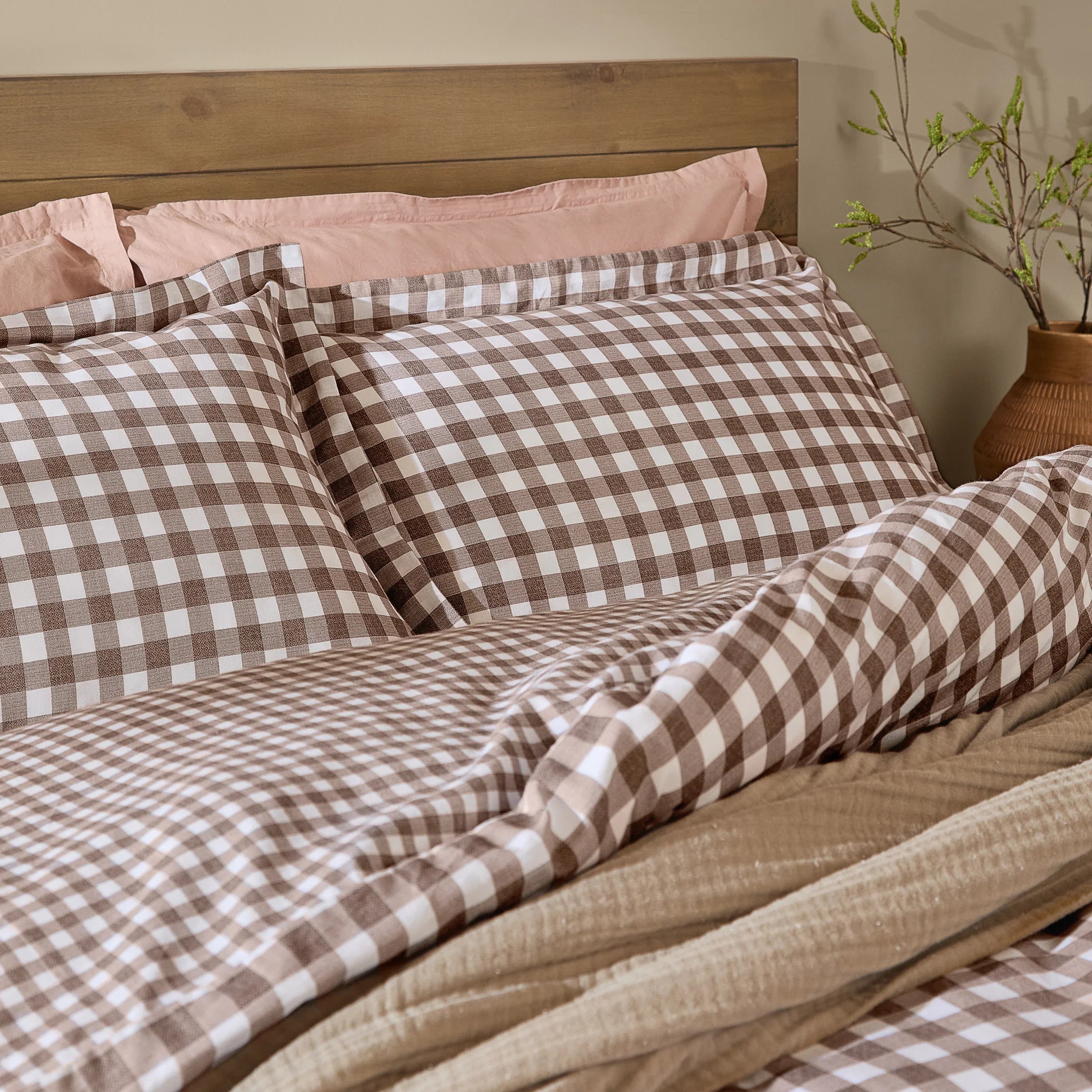 Yard (Riva Home) Duvet Cover set BARTON GINGHAM CHECK DUVET COVER SET by Yard.