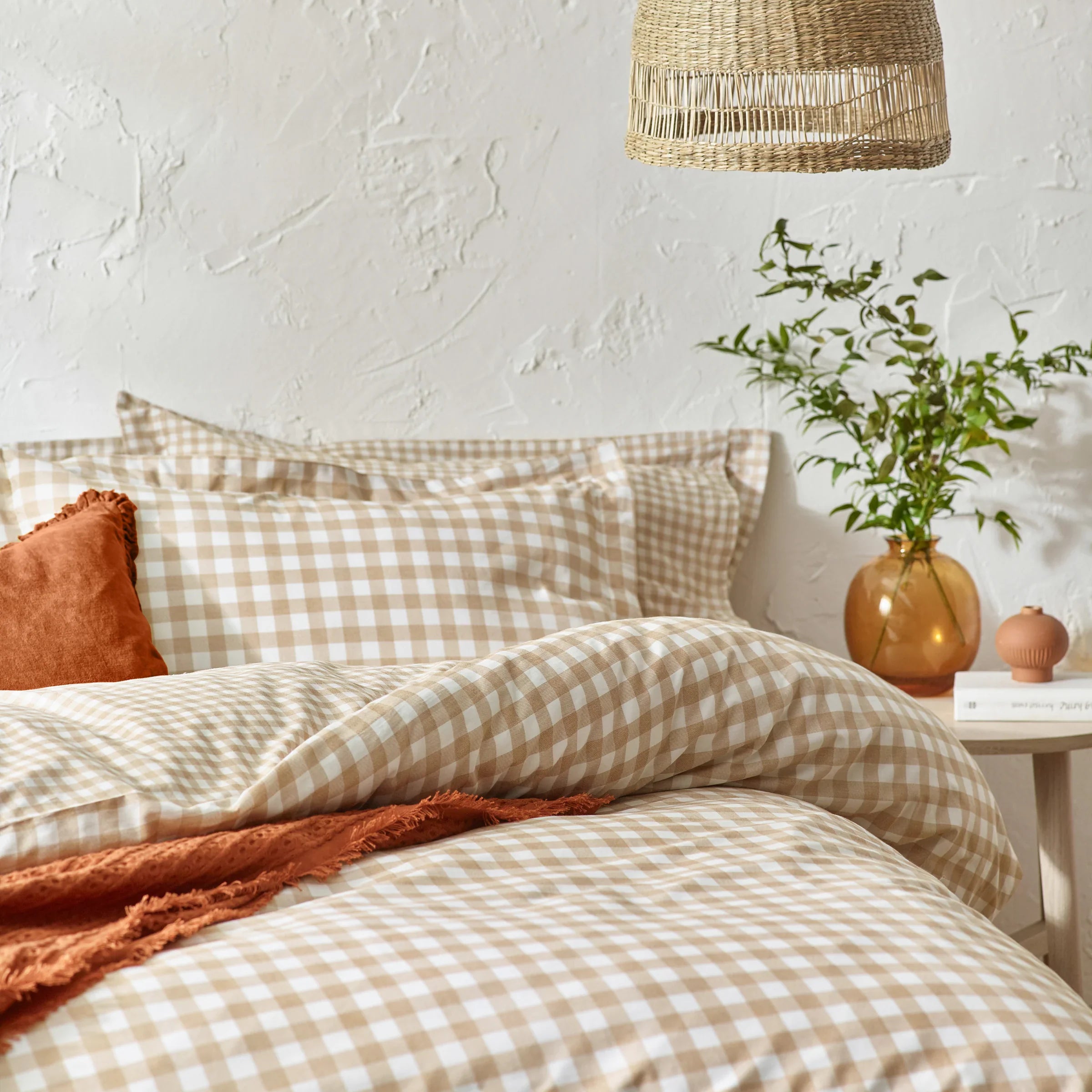 Yard (Riva Home) Duvet Cover set BARTON GINGHAM CHECK DUVET COVER SET by Yard.