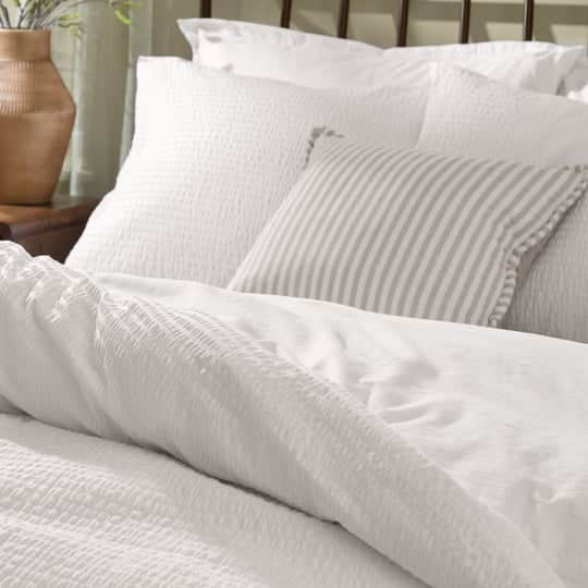 Yard (Riva Home) Duvet Cover set HEBDEN RELAXED SEERSUCKER DUVET COVER SET by Yard
