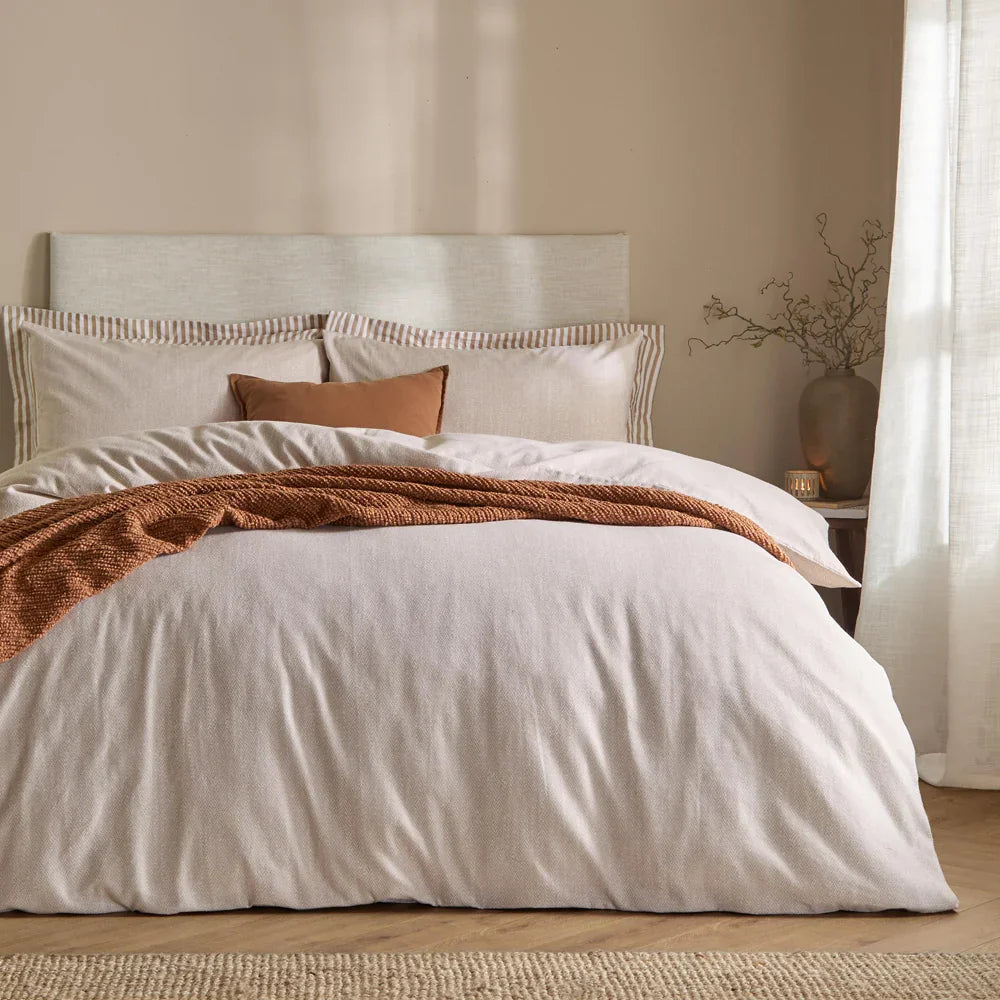 Yard (Riva Home) Duvet Cover set Natural / Single HARRIS BRUSHED COTTON DUVET COVER SET by Yard